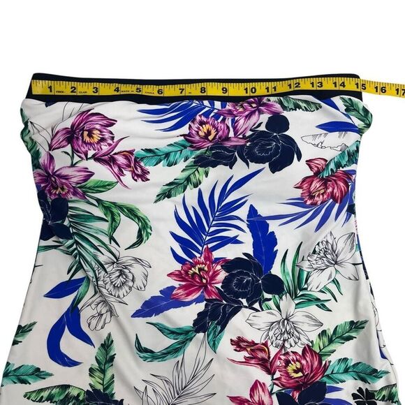 Hapari Womens SPF 50+ Floral Bandeau Tankini Top Swimwear Multicolor Large - Picture 6 of 14